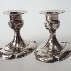 Silver Plated Candle Holders